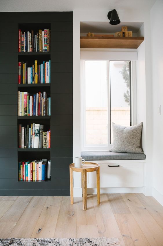 Window Trim with Reading Corner