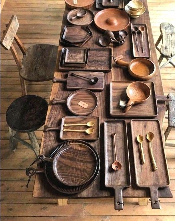 Wood-Carved Utensils