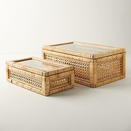 Woven Rattan Box