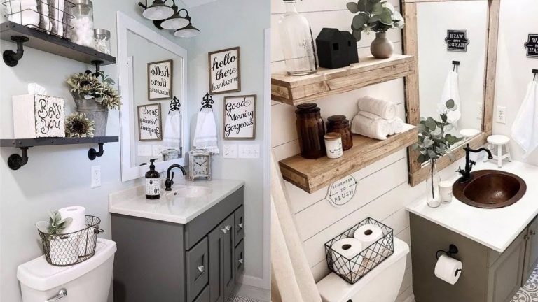 21 Mesmerizing Bathroom Shelf Decor Ideas