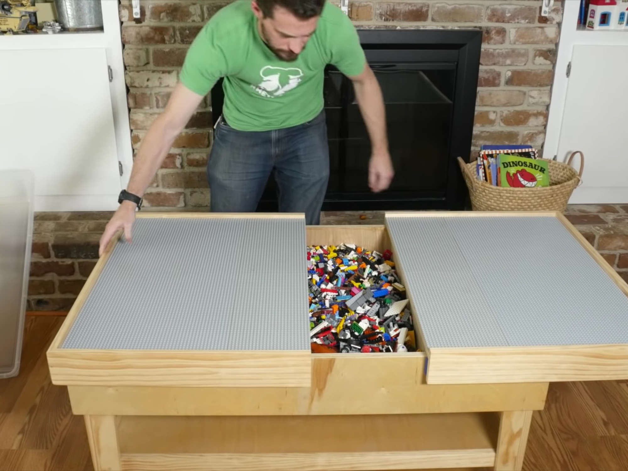 Homemade DIY Lego Table Ideas with Storage